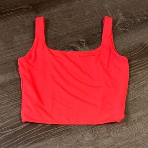 Vibrant Red Women's Crop Top